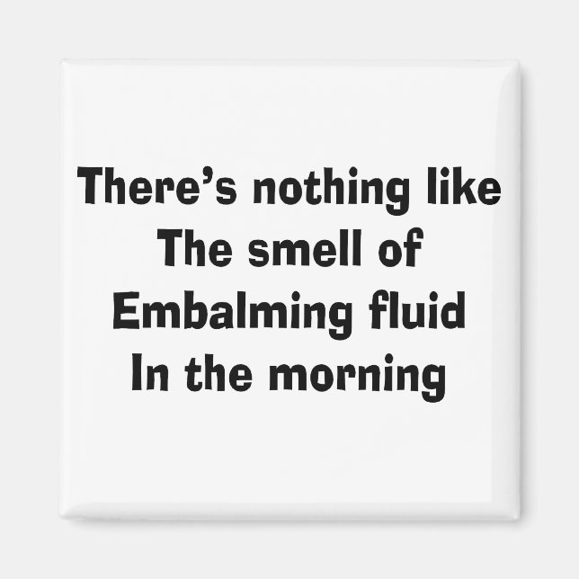 Funny Funeral Director Gifts Magnet (Framsidan)