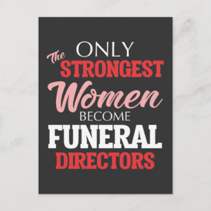 Funny Funeral Director Woman Mortician Mamma Vykort