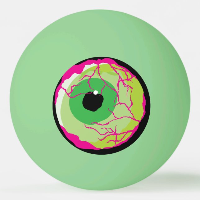 Funny Funky Zombie Eyeball Beer eller Pingisboll (Framsidan)