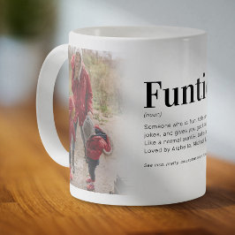 Funny Funtie Definition Auntie Photo Coffee Mugg