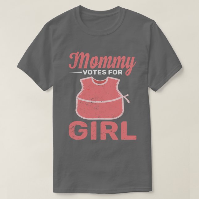 Funny Future Mamma Team Girl Gender Reveal Party T Shirt (Design framsida)