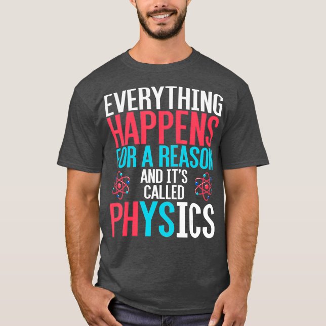 Funny fysiker Science Gift Equation Physics T Shirt (Framsida)