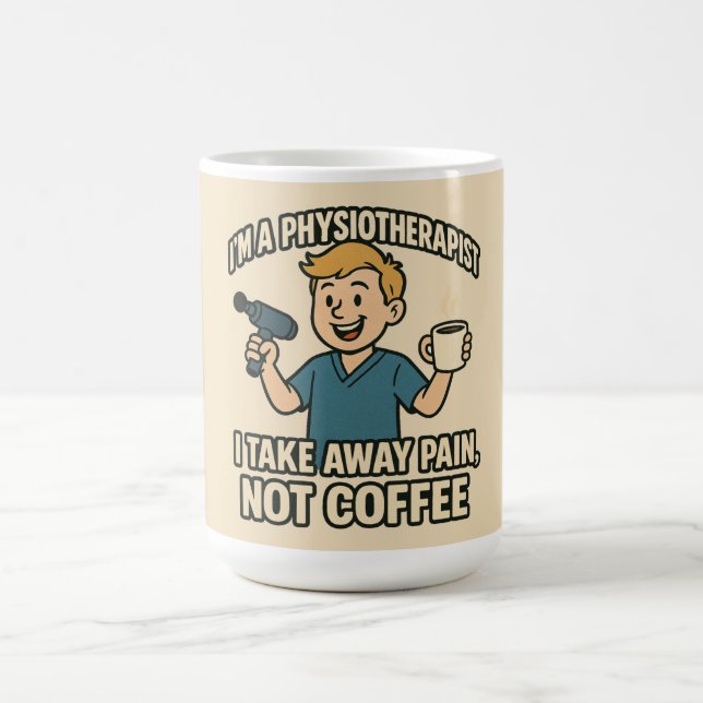 Funny fysioterapeut Älskare Design Kaffemugg (Center)