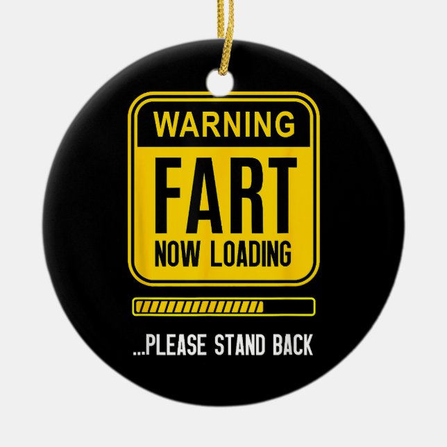 Funny Gag Julgransprydnad Keramik (Framsidan)