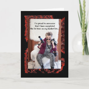 Funny Gal och avslutar första objektet i bucketlis Kort