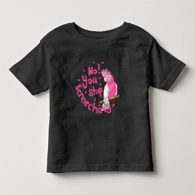 Funny Galah Cockatiel T Shirt (Framsida)