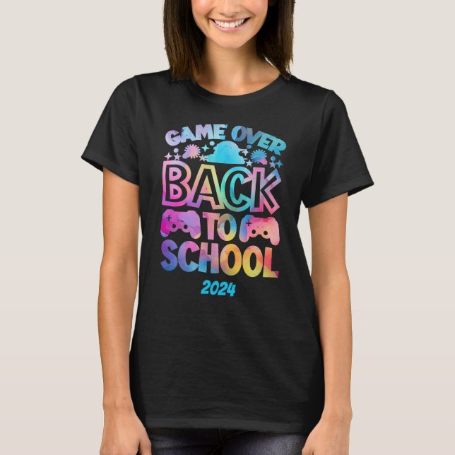 FUNNY GAME ÄR ÖVER BACK TO SCHOOL T SHIRT (Framsida)
