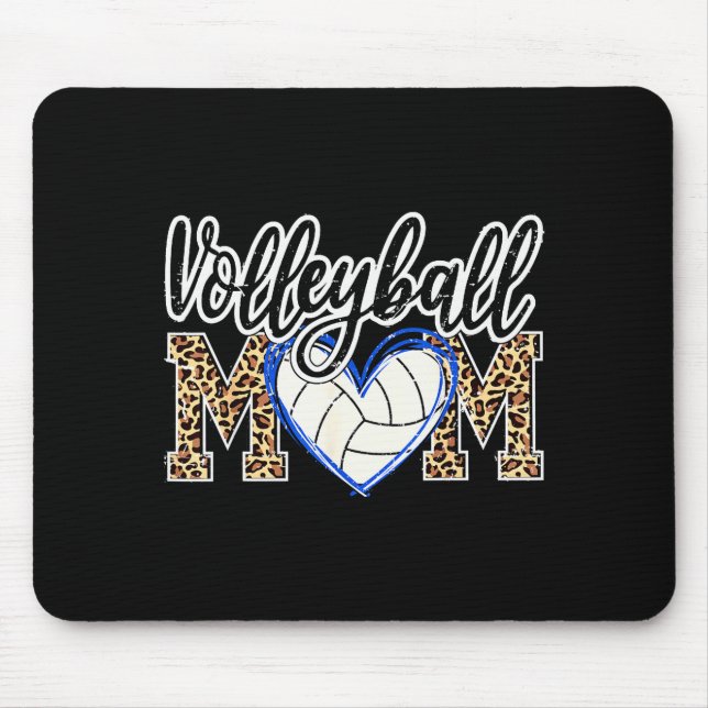 Funny Game Women Volleyball Leopard Ball Mom Mothe Musmatta (Framsidan)