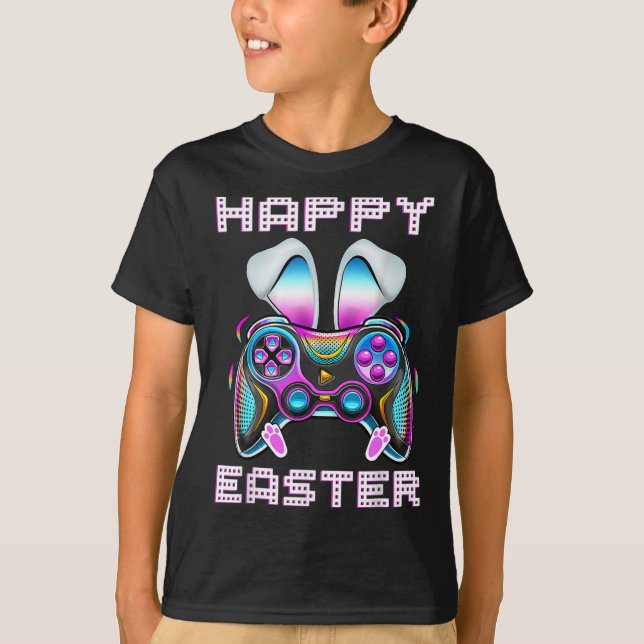 Funny Gamer Boy-spelare i videospelsstyrenheten gl T Shirt (Framsida)