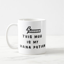 Funny Gamer Coffee Mug This Mug Is My Mana Potion  Kaffemugg