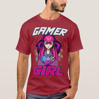 Funny Gamer Girl Video Game Women Gaming Älskare T Shirt