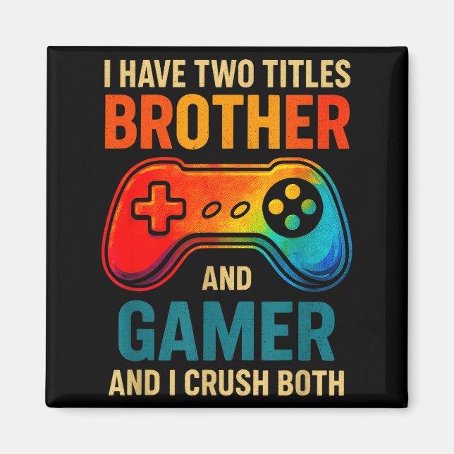 Funny Gamer Graphic Tee For Boys Teens Kids Video  Magnet (Framsidan)