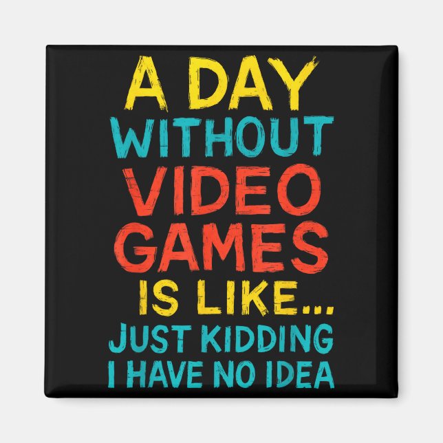 Funny Gamer Graphic Tee Men Boys Teens Video Gamin Magnet (Framsidan)