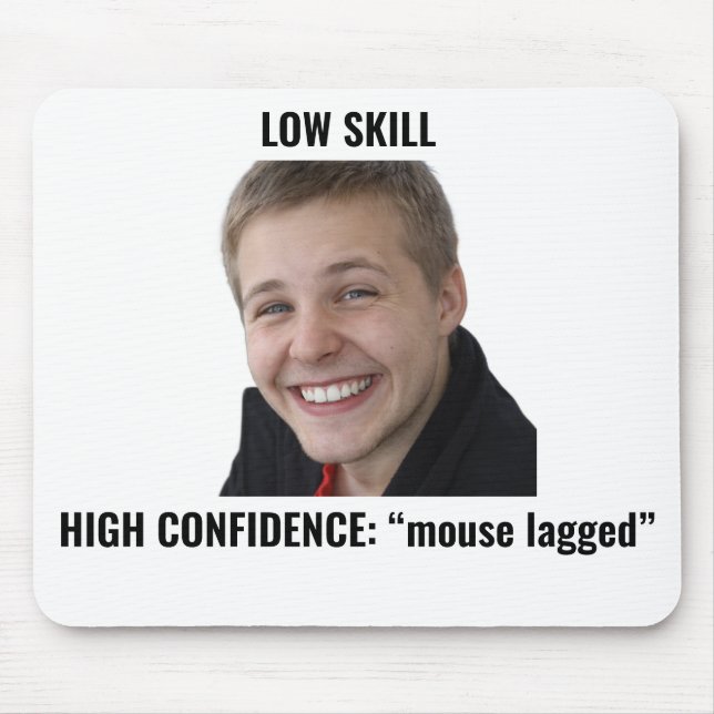 Funny Gamer Mouse Lagged Meme Mouse Pad Musmatta (Framsidan)