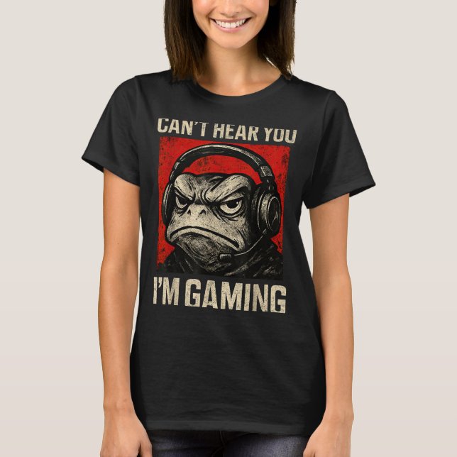 Funny Gamer Mpy Frog Art Men Women Boys Video Gami T Shirt (Framsida)