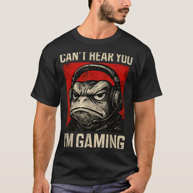Funny Gamer Mpy Frog Art Men Women Boys Video Gami T Shirt (Framsida)