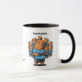 Funny Gamer Mug Capybara Squad – Pers Mugg