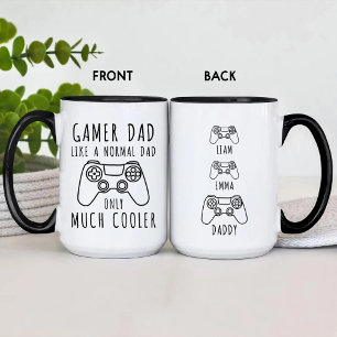 FUNNY GAMER PAPPA LIKSOM ETT NORMAL PAPPA ENDAST M MUGG
