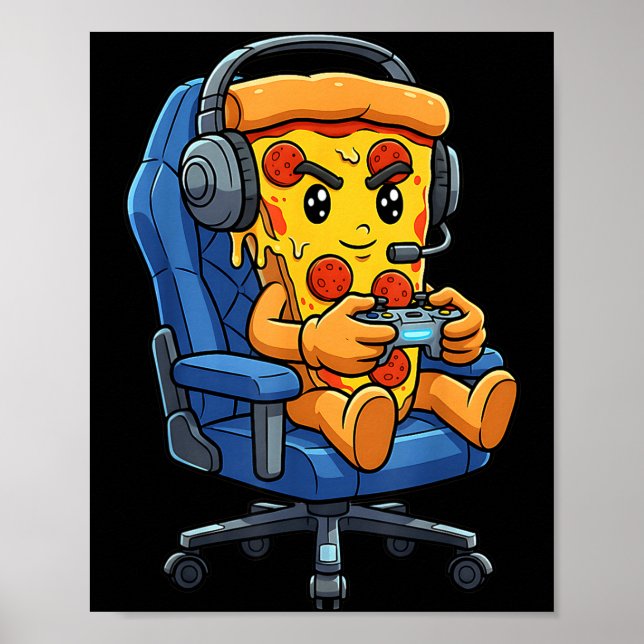 Funny Gamer Zza Gaming Video Game Enthusiast Boys  Poster (Framsidan)