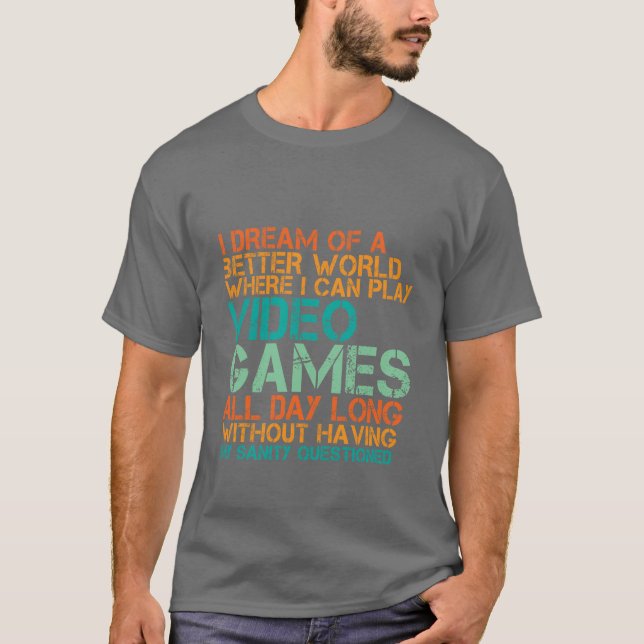 Funny Gamers T-shirt Gift for Nerds and Geek (Framsida)