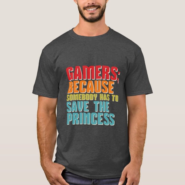Funny Gamers T-Shirt Spara Princess (Framsida)