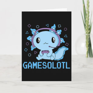 Funny Gamesolotl Anime Kawaii-spel Axolotl Video Kort