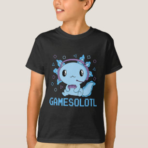 Funny Gamesolotl Anime Kawaii-spel Axolotl Video T Shirt