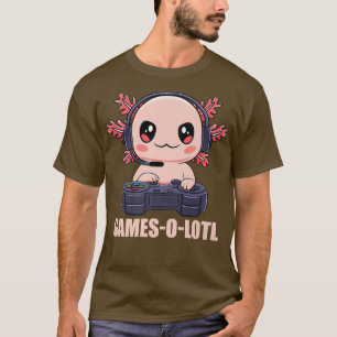 Funny Gamesolotl Axolotl Video Gamer Kawaii Anime T Shirt