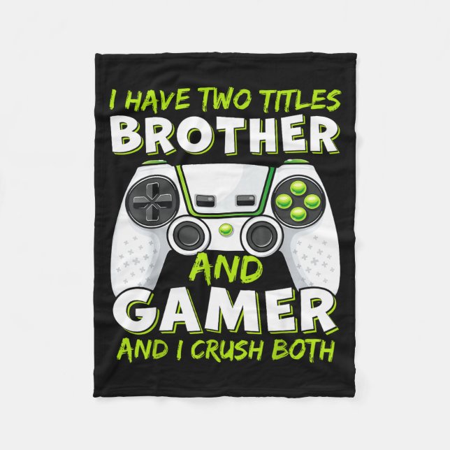 Funny Gaming Boys Girls Men Gamer Video Game  Fleecefilt (Framsidan)