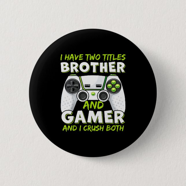 Funny Gaming Boys Girls Men Gamer Video Game  Knapp (Framsida)