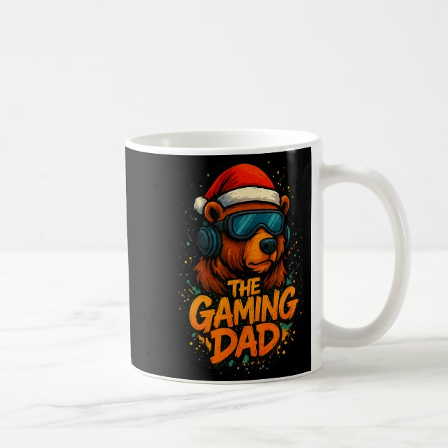 Funny Gaming Dad Christmas Outfit Gamer Gift  Kaffemugg (Höger)