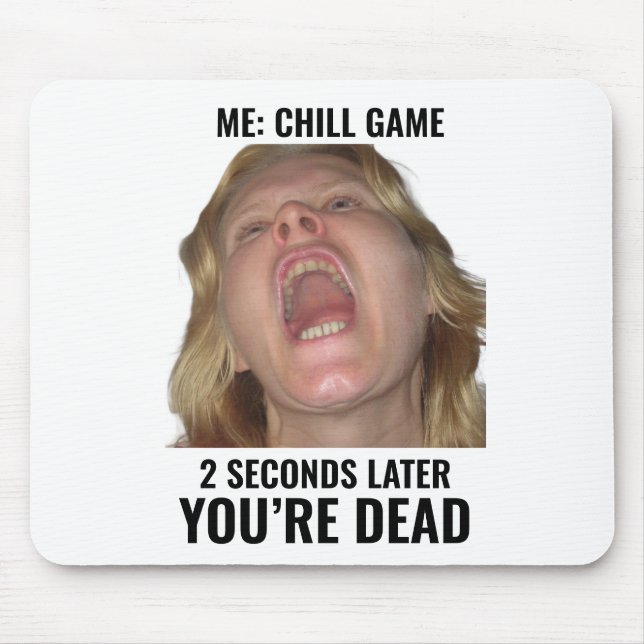Funny Gaming Meme Mouse Pad Screaming Face Musmatta (Framsidan)