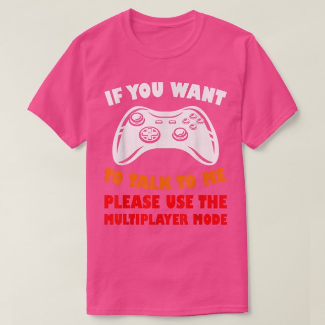 Funny Gaming Multiplayer Mode Video Game  T Shirt (Design framsida)