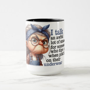 Funny gammal Dam-citat Mugg