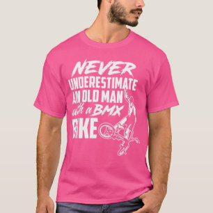 Funny Gammal man Bmx Bike Biking Bicycle Bmx Älska T Shirt