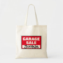 Funny Garage Sale Junkie Tygkasse