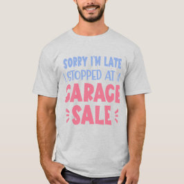 Funny Garage Sale T-Shirt, Lavender och Rosa T-Shi T Shirt