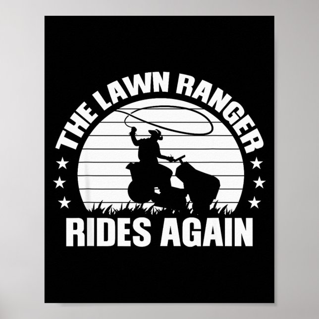 Funny Garden And Mow Fields Sayings The Lawn Range Poster (Framsidan)