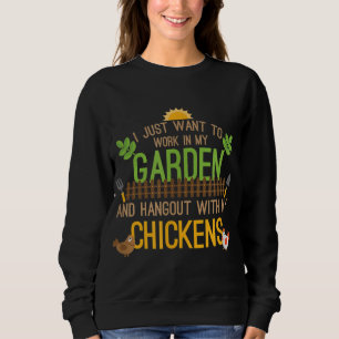 Funny Garden Chicken Whisperer Farmer Älskare Gift T Shirt