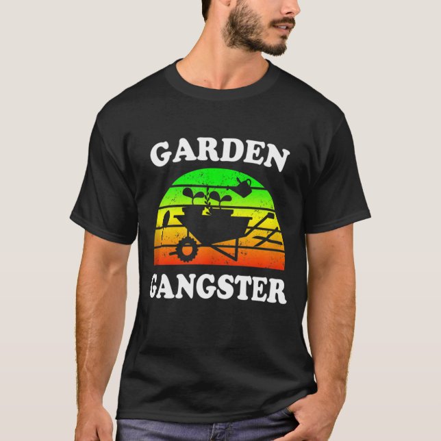 Funny Garden Gangster Say Pun  Manar Wom T Shirt (Framsida)