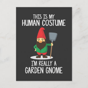 Funny Garden Gnome Gnomies Enthusiast Vykort