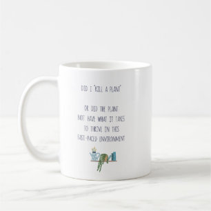 Funny Garden Plant Killer Joke Planter Tea och Kaffemugg