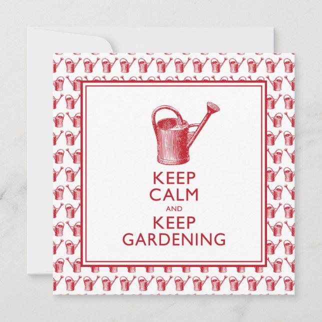 Funny Gardeners födelsedag eller Pension Party Inbjudningar (Framsida)