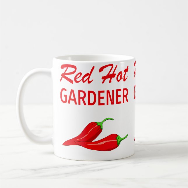 Funny Gardening T Shirt Gift Hot Kaffemugg (Vänster)