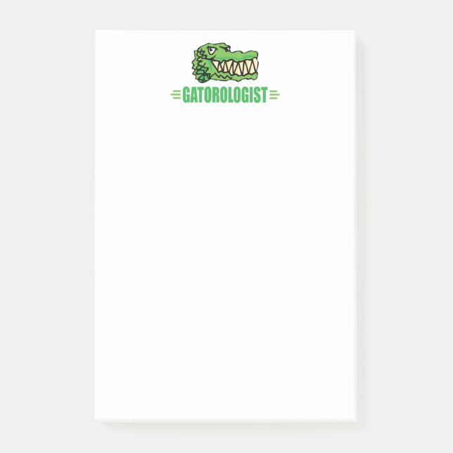 Funny Gator Post-it Block (Framsida)