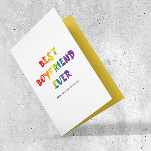 Funny Gay Best Boykompis nånsin Helgkort