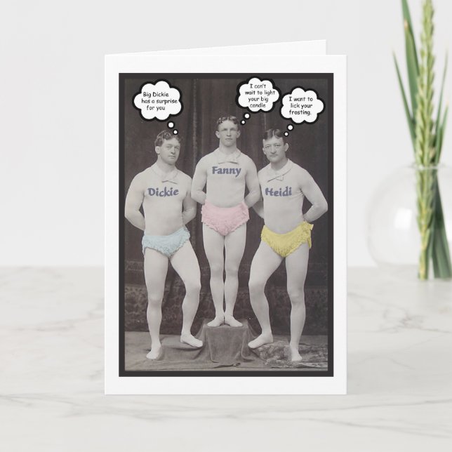 Funny Gay Birthday Kort (Framsida)
