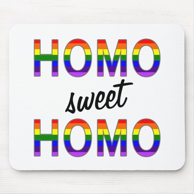 Funny Gay Homo Sweet Homo Musmatta (Framsidan)