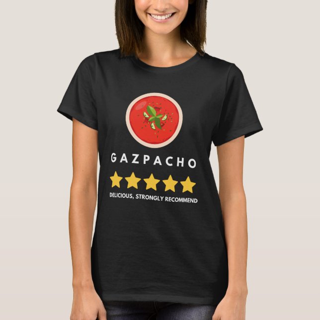 Funny Gazpacho Tomato Sou T Shirt (Framsida)