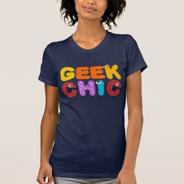 Funny Geek Chic Goofy Tecknad Brev Tröja (Framsida)